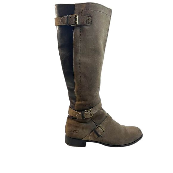 UGG Women's Brown and Khaki Boots size 8.5 - Picture 3 of 7